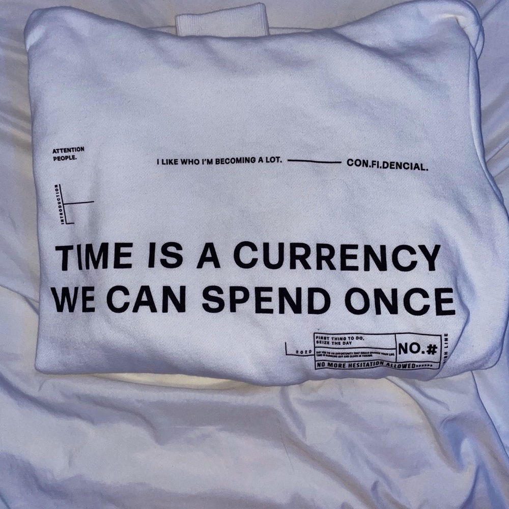 TIME IS A CURRENCY HOODIE